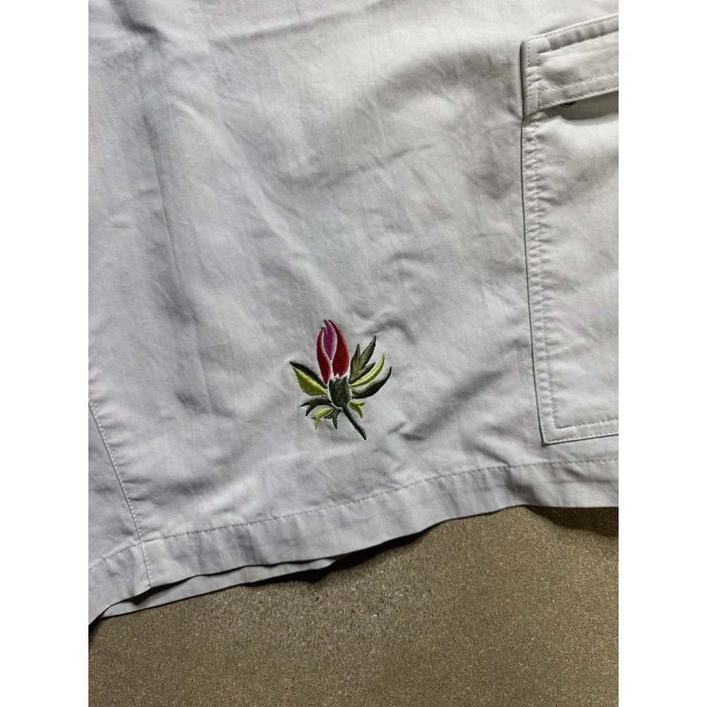 Patagonia Men's REAR Embroider Flower‎ Outdoor Biege Hiking Shorts Size 40 VTG